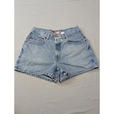 Vintage Old Navy High Waisted Denim Shorts Light Wash Cotton Womens 8 90s Retro