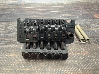 80er Schaller Floyd Rose II Made in Germany Tremolo Bridge schwarz 42mm Block