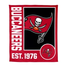 Logo Brands NFL Tampa Bay Buccaneers 60"x70" Super Plush Blanket