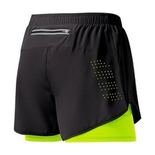 New Men Running Shorts Gym Sports Shorts 2 in 1 Quick Dry Workout Training Gym