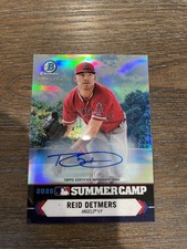 2021 Bowman Chrome #SC-11 Reid Detmers 2020 Summer Camp Autographs #/100