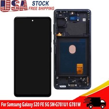 LCD Display Touch Screen Digitizer  Frame For Samsung Galaxy S20 FE 5G SM-G781U