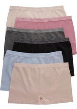 Hanes Women's Comfort Flex Fit Seamless Boyshort Underwear 6-Pack Sz S   No Tags
