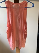 Gymshark Women s Pink Racerback Mesh Breathable Crew Neck Tank Top Size S