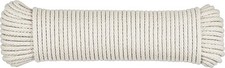 NEW 100 or 200 Ft Natural Cotton Rope, Clothesline Cord, 1/4 Inch General Purpos