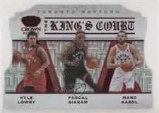 2019 Panini Crown Royale The King's Court Red 19/49 Kyle Lowry Marc Gasol #3 8vc