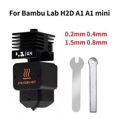 3D Drucker für Bambu Lab H2D A1 mini H2S 0.2 0.4 0.6 0.8mm Düse Hotend Kit Teile