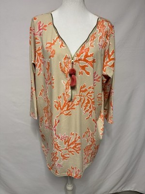 Belle by Kim Gravel Primabelle Ciao Bella Tassel Zip Top Amalfi Coral 1X