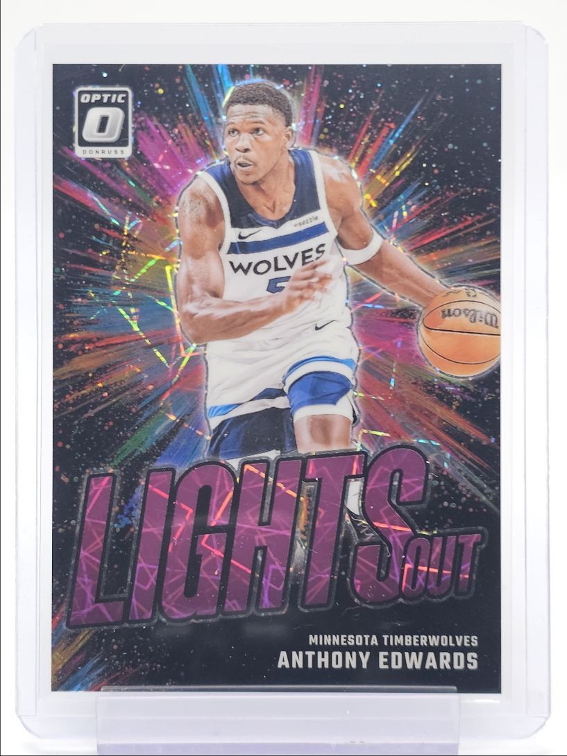 ANTHONY EDWARDS 2024-25 DONRUSS OPTIC LIGHTS OUT PINK VELOCITY /79 Q3701