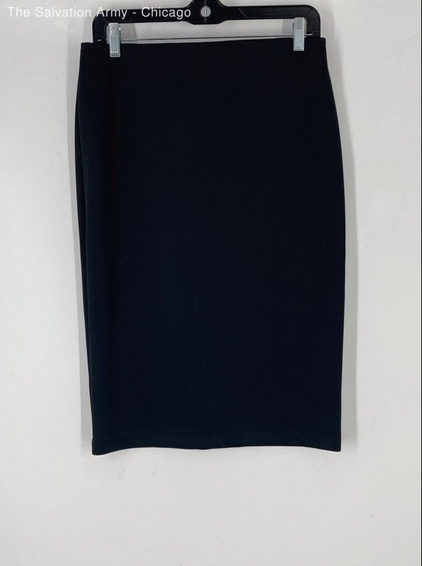 Vince Camuto Womens Black Knee Length Back Zip Straight & Pencil Skirt Size S
