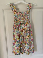 Chaps floral smocked ruffle dress Size 3T Cotton