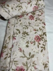 LAURA ASHLEY KITCHEN TOWELS (2) FLOWERS BONNIEPINK GREEN 100% COTTON 18 X 28 NIP