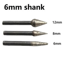Abrasive Point 1PC Diamond Engraving Bit OD 6/8/12/14mm Taper Sintered