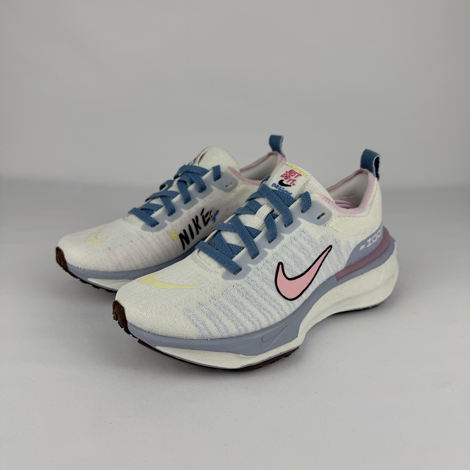 Nike ZoomX Invincible Run 3 'Blue Whisper Soft Pink' FJ7727-161 Women's Size 6