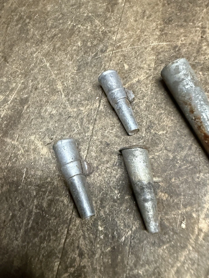 Antique Rare VT Vermont Rolled Tin Metal Maple Syrup Tree Sap Taps Spouts Lot - Image 2 of 4