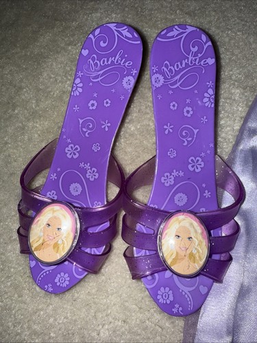 Barbie Magia de Pegaso Púrpura Disfraz Vestido Niña Talla S Niña 5/6 Zapatos Sin Cordones - Imagen 4 de 8