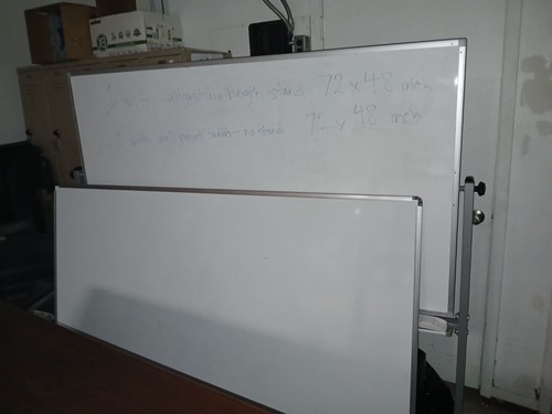  Whiteboard, 72x48 Double-Sided Dry Erase on Wheels... rotates & locks 1049
