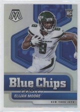 2021 Panini Mosaic Blue Chips Silver Prizm Elijah Moore #15 03rx