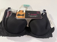 No Boundaries T Shirt Bra 34B Converts To RacerBack Black New