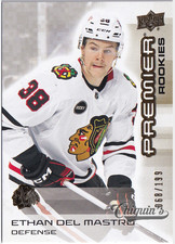 2024-25 Upper Deck Premier Rookies Ethan Del Mastro Gold /199 RC #148