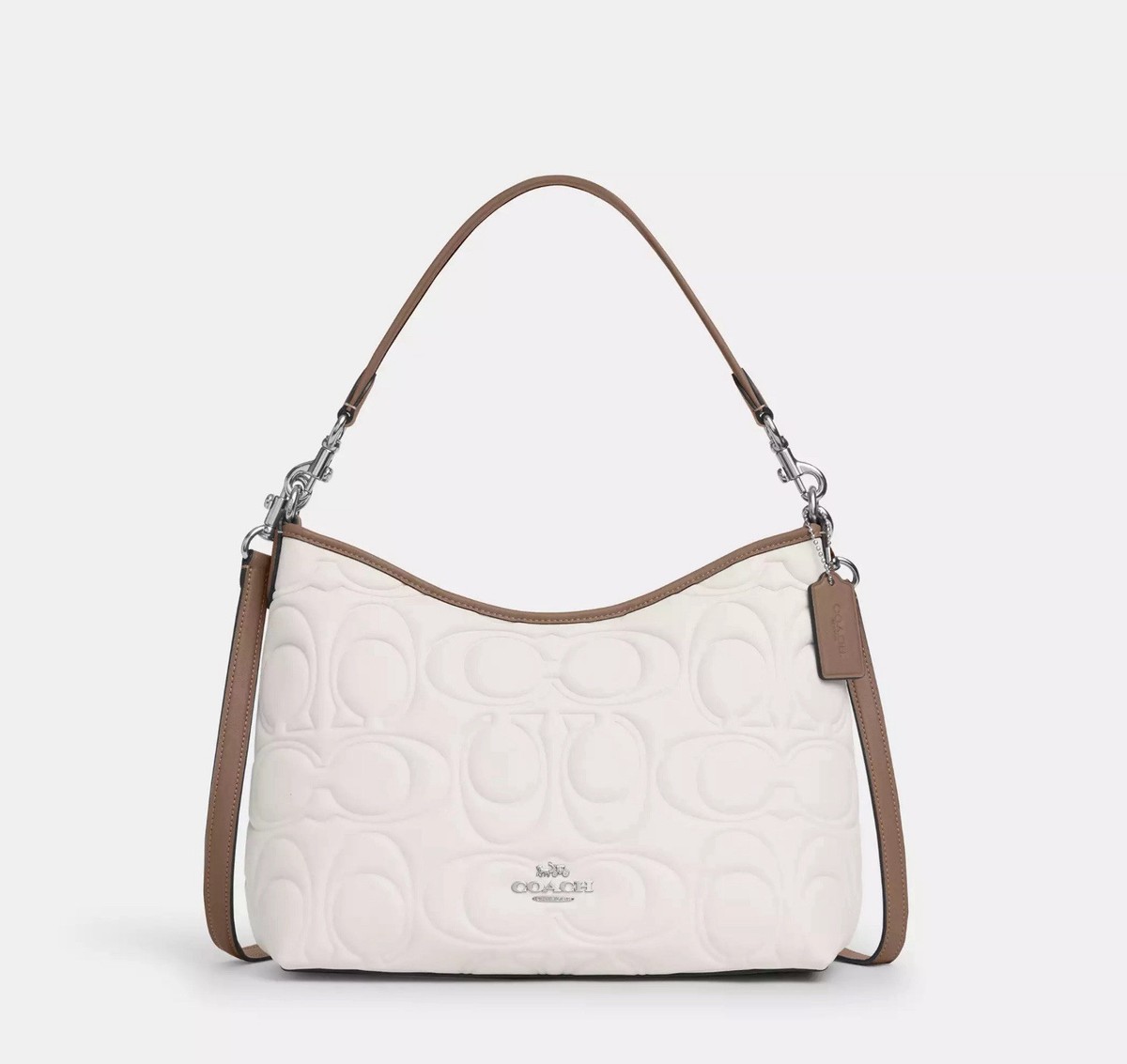 kick【MBMJ】LEATHER SHOULDER BAG 2945B ️Coach Laurel Shoulder Bag In Blocked Signature Leather
