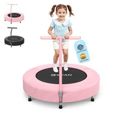 36'' Toddler Trampoline, ASTM Certified - Kids Trampoline for Ages 1-6, Foam ...