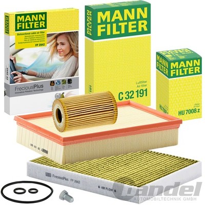 MANN FILTER INSPEKTIONSPAKET passend für VW T5 T6 BUS CARAVELLE KASTEN 2.0 TDI