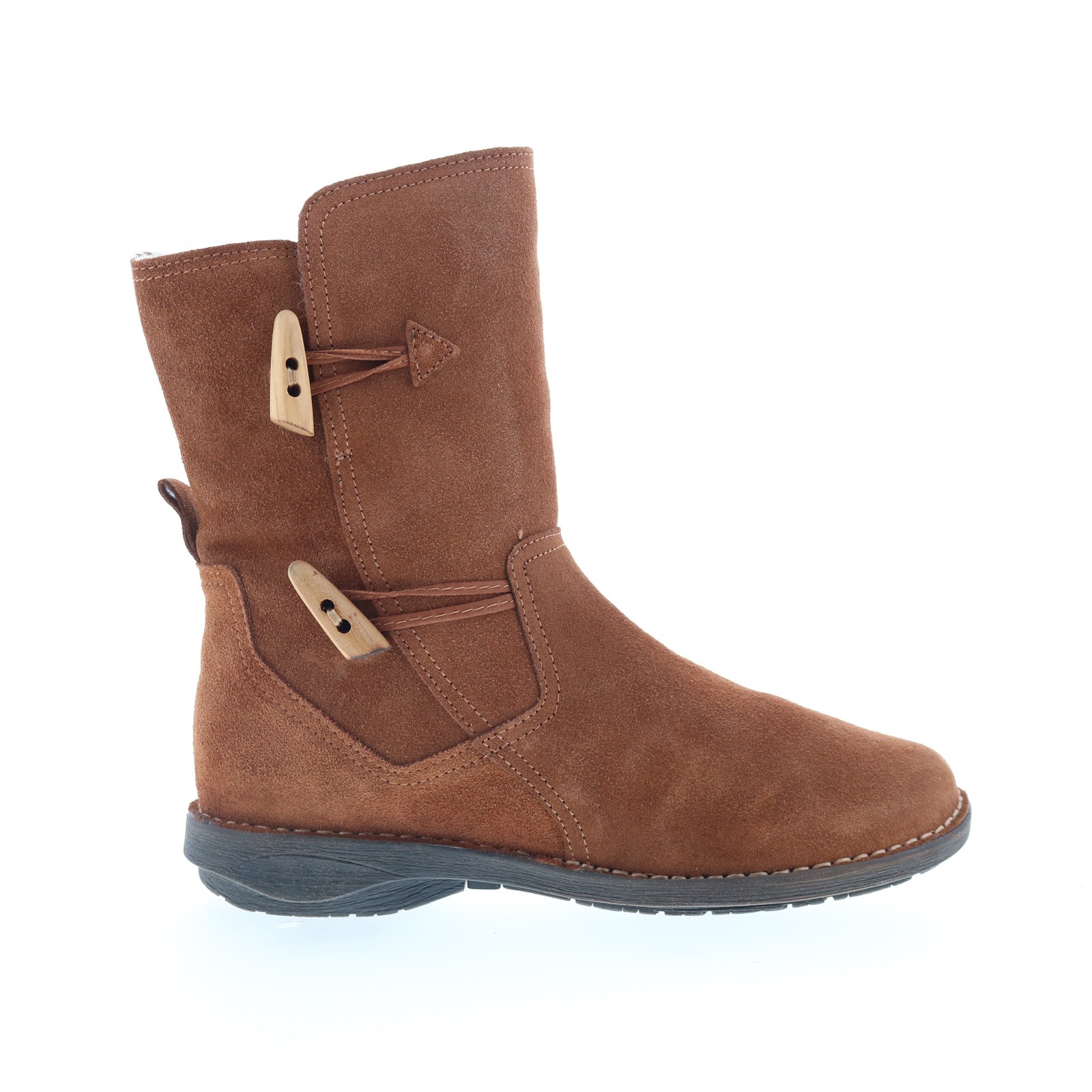 Miz Mooz Pamela Womens Brown Suede Zipper Casual Dress Boots