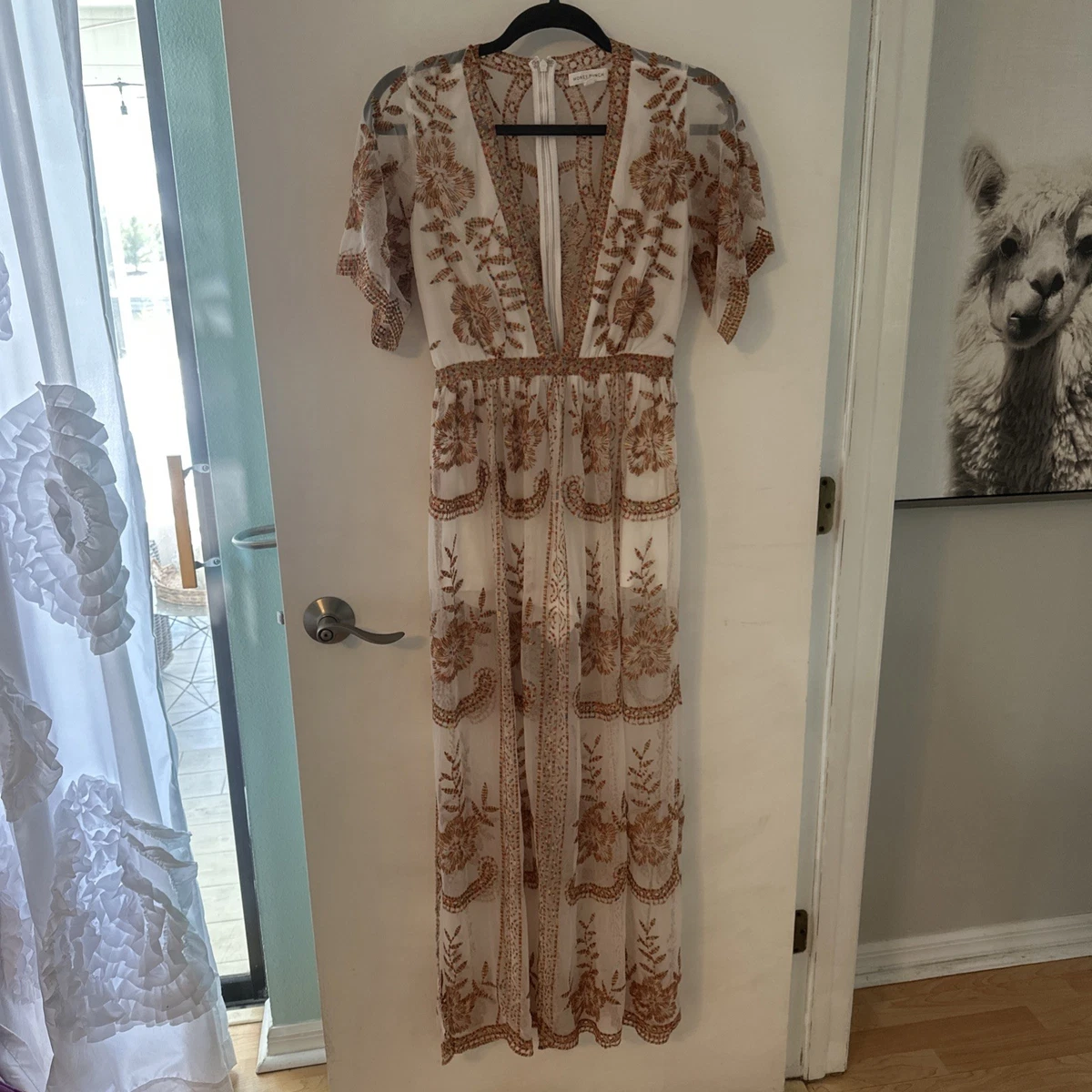 lily lace dress Wild Rose & Sparrow The Desirée Dress in Lily Lace main image 1