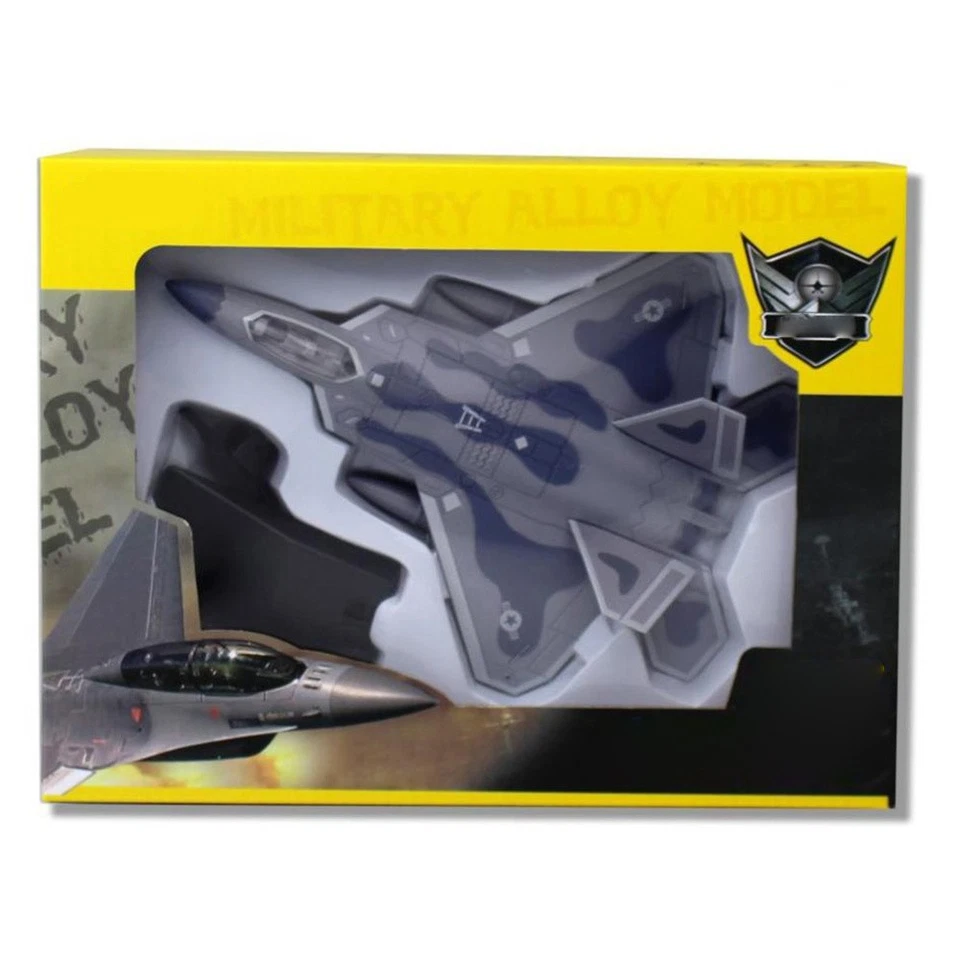 1:100 Sound & Light Pull Back Military Aviation Aircraft F-22 Model Collection - Image 4 of 4
