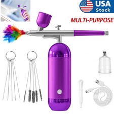 Portable Air Compressor Airbrush Kit for Painting Nail Art Tattoo and Spray Gun