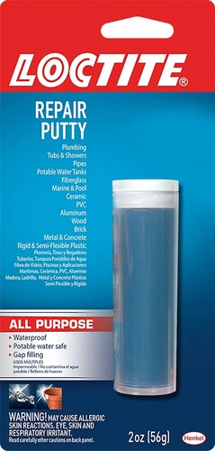 Loctite All Purpose Repair Putty Two Part Epoxy Waterproof Fast Setting 1 Pack