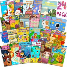 Paquete de 24 libros para colorear para ni os de 4 a 8 a os y de 8 a 12 a os, li