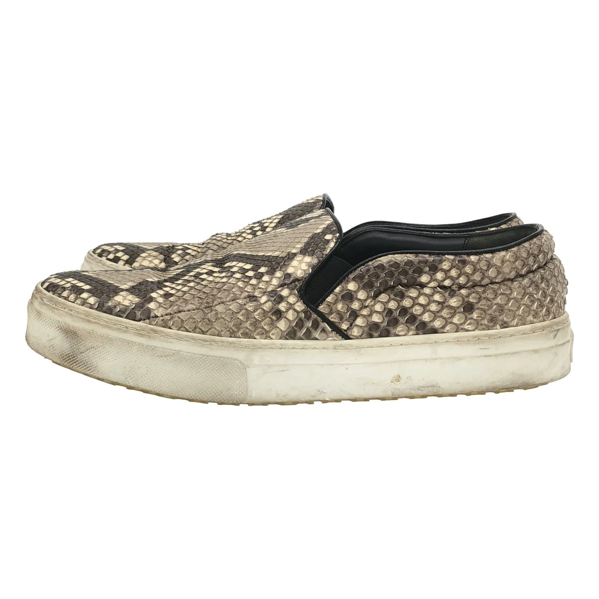 CELINE  Phoebe Era Python Leather Slip On Sneaker… - image 2
