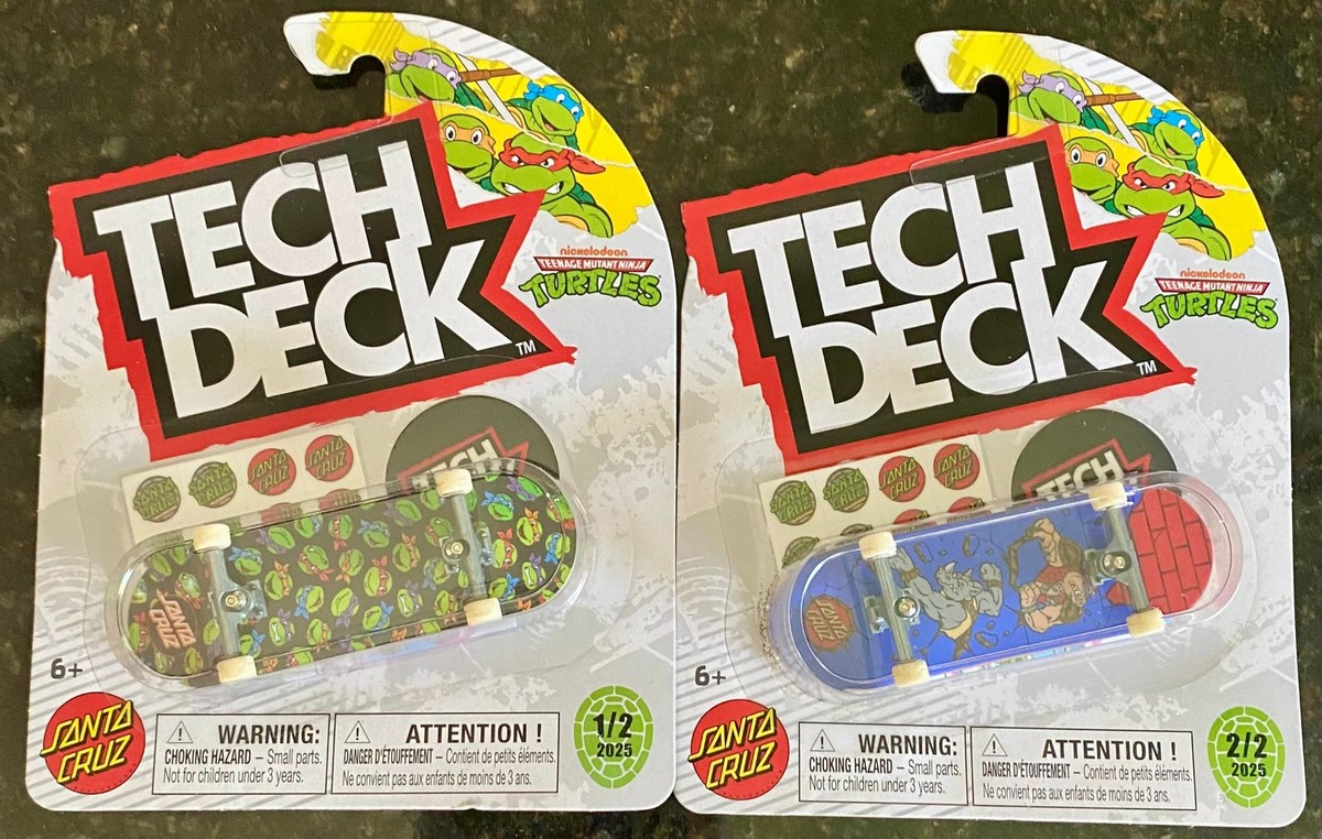 TMNT Ninja Turtles Santa Cruz 2025 TECH DECK 96mm Fingerboard NEW
