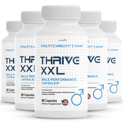 Thrive XXL Male Capsules, Advanced Formula ThriveXXL Male Vitamin Pills (5 Pack)