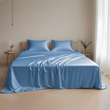 Eucalyptus Tencel Lyocell Sheets Set Full Size - Cooling Breathable Silk Soft...