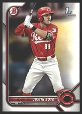 Justin Boyd #BD-13 2022 Bowman Draft Cincinnati Reds
