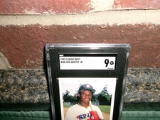 Ken Griffey Jr. - Early in Career - 1992 Graded 9 Classic Best Card #200 - NICE