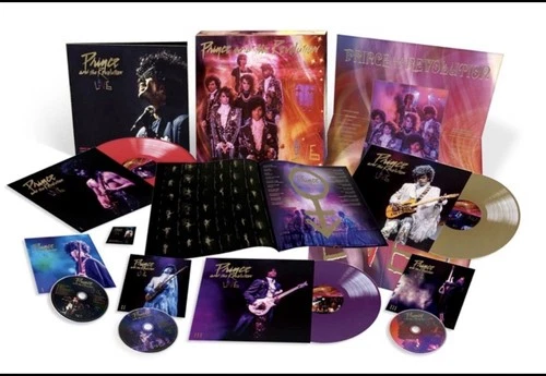 PRINCE & THE REVOLUTION Live 3LP PURPLE/RED/GOLD VINYL BOX SET + 2 CD, 1 Blu Ray