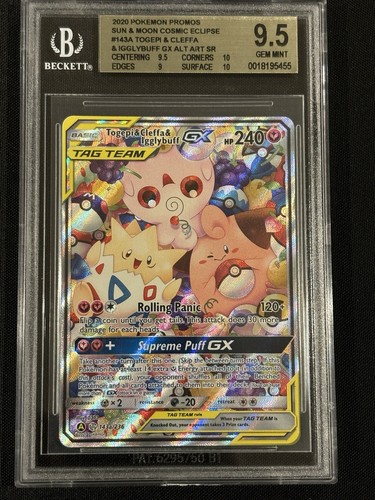 Togepi & Cleffa & Igglybuff-GX graded BGS 9.5 for sale on eBay