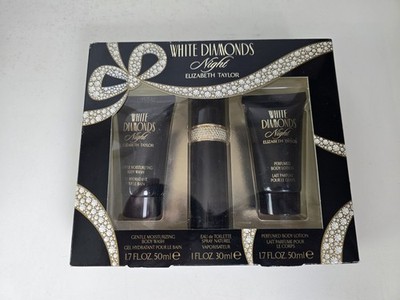 White Diamonds Night by Elizabeth Taylor Eau De Toilette Spray 1 oz Set NIB