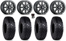 ITP Inertia Beadlock 15" Wheels Black +40mm 30" Intersect Tires Can-Am Defender