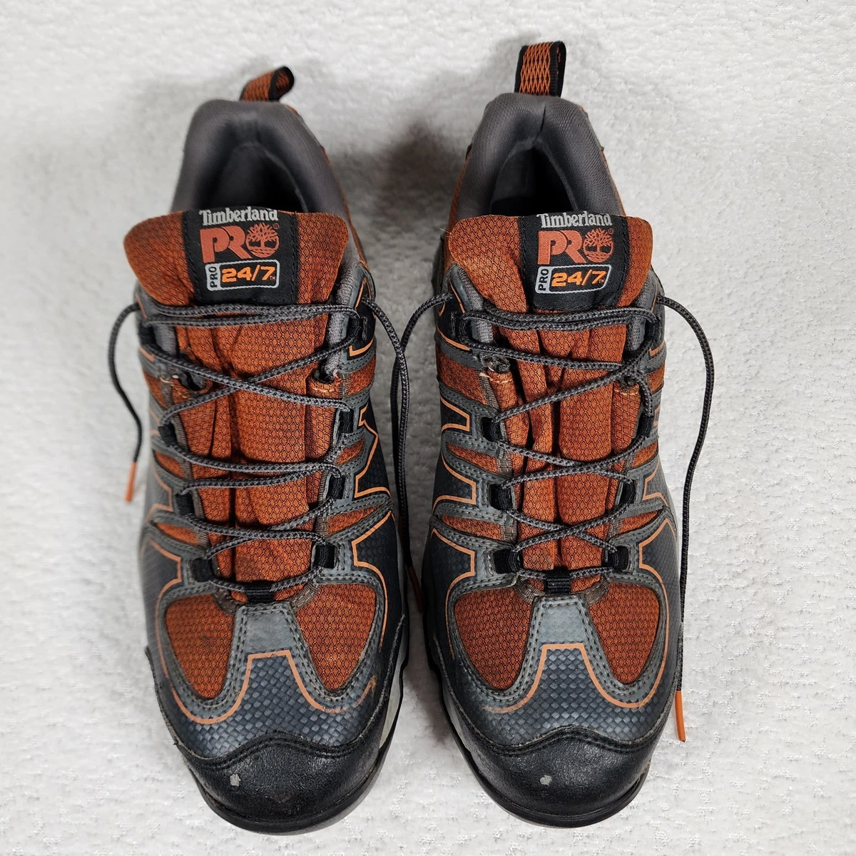 Timberland Men\'s Boots - Orange & Gray Boxed Pair Timberland M Orange Boots for Men for Sale | Shop New & Used  main image 4