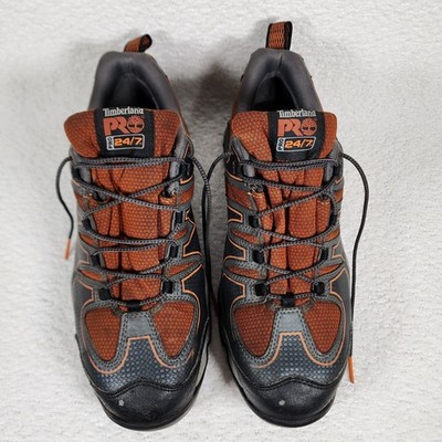 Timberland Men's Pro-374 Steel Toe Work Shoe Size 10.5M Orange / Grey 