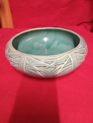 Vintage McCoy Pottery Planter Green Art Deco