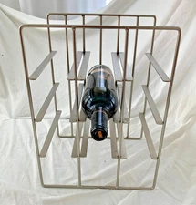 Blomus Steel Wine Rack 9 Bottle Shelf Modern Design Pilare Square 68487