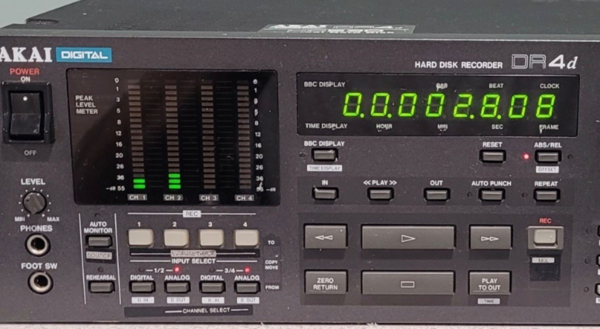Akai DR4D 4-track Digital Hard Disk Recorder - Hd200 for sale