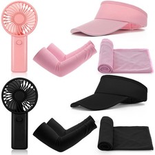 Bunnycool 8 Pcs Cooling Must Haves Summer, Keeping Cool One Size, Black, Pink