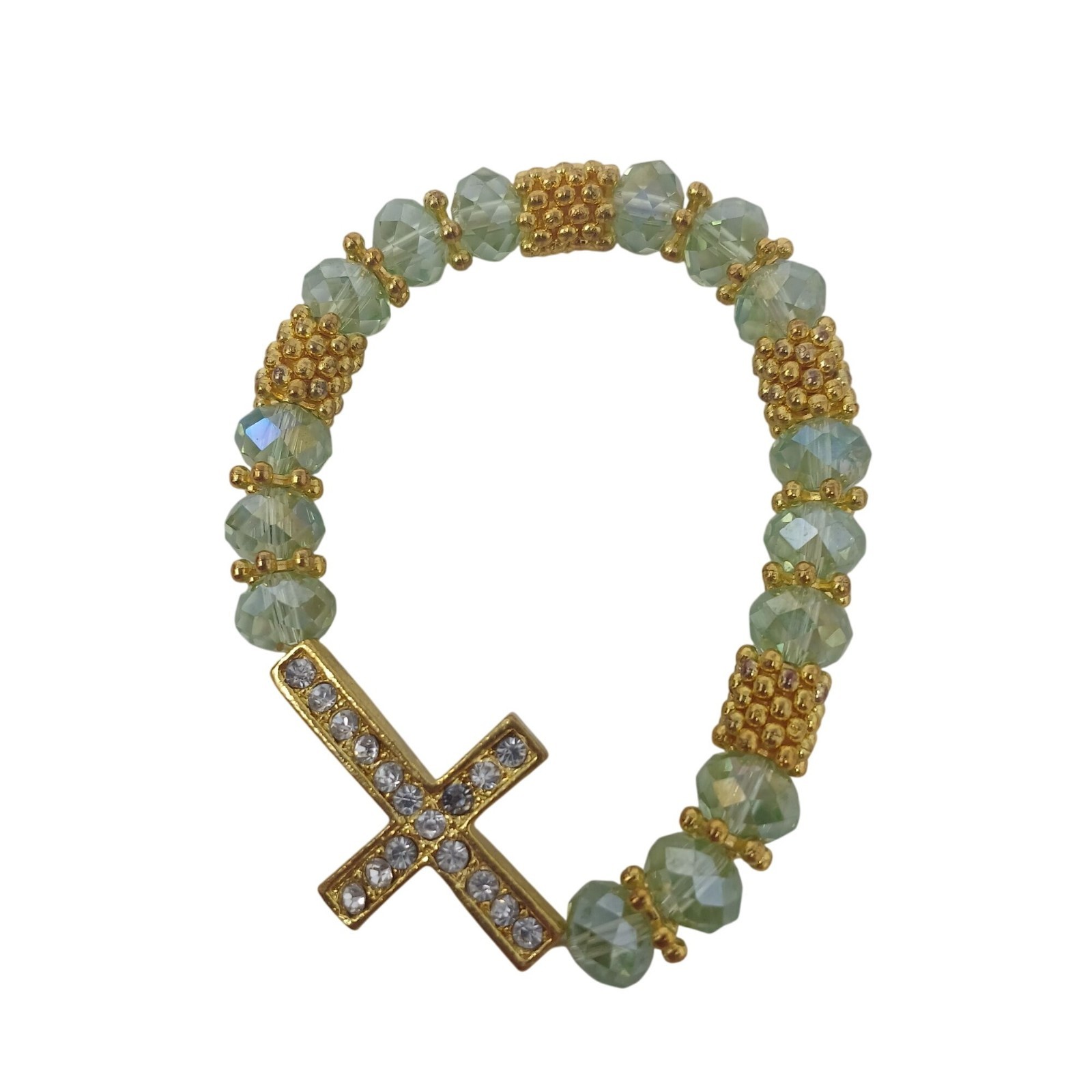 4 Adjustable Religious Bracelets With Charms & Be… - image 5